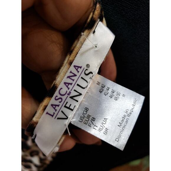 Lascana Venus Top Women M Black Long Sleeve Stretch Soft Rayon Backless Basic - Picture 8 of 11